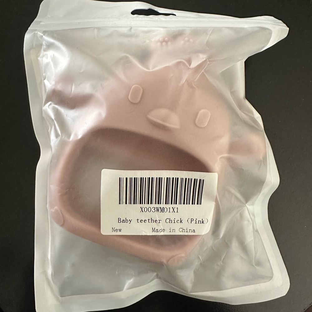 Pink Baby Teether Chick
